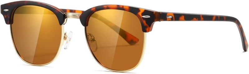 AEVOGUE Polarized Sunglasses For Women And Men Semi Rimless Frame Retro Sun Glasses AE0369 - Image 1