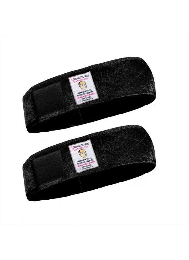 Dreamlover Wig Grip Band, Wig Bands for Keeping Wigs in Place, Wig Grip Headband, Black, female, 2 Pieces  - Image 1