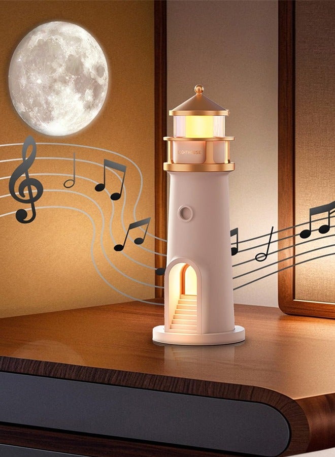 إي وورلد مصباح القمر على شكل منارة – مصباح طاولة LED للأطفال، أولاد وبنات، مع بطارية قابلة لإعادة الشحن وجهاز تحكم عن بُعد – ديكور جمالي للغرف وهدية مثالية لأعياد الميلاد والمناسبات - Image 5