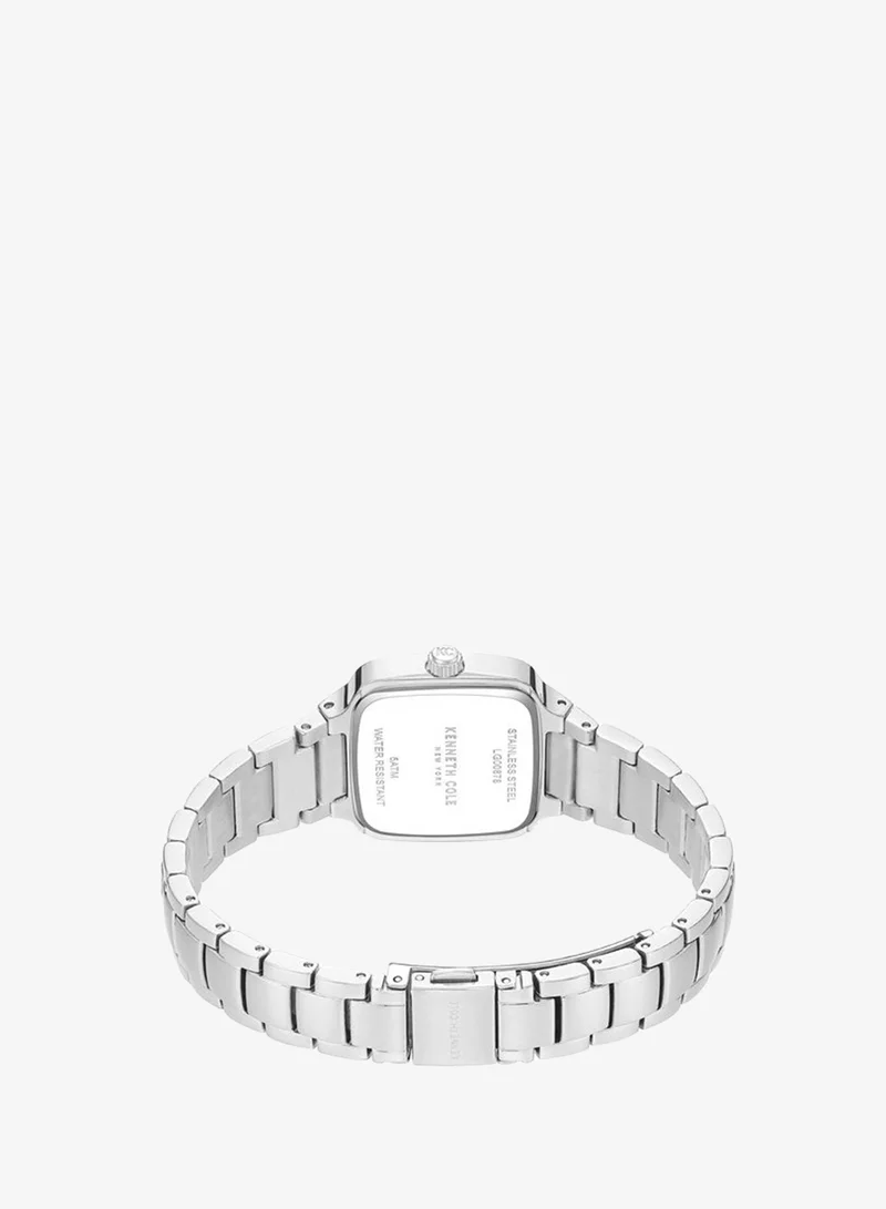 Kenneth Cole New York silver Broome Green Mother-of-pearl Dial Stainless Steel Bracelet Analog Watch for Women - 28mm for Women | Best Price UAE