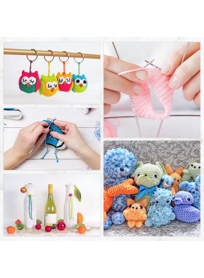 LIHAO 24 Acrylic Yarn Skeins For Knitting Mini Yarn Assorted Colors For Crochet Crafts Diy Gift 100% Acrylic 15G - Image 5