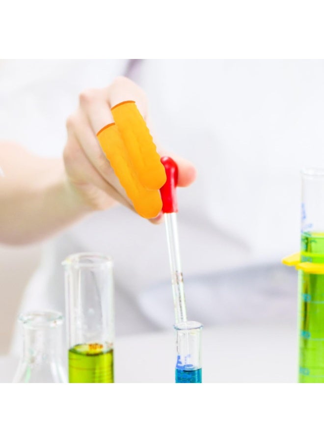 100Pcs Rubber Finger, Protectors Nitrile Anti-Static Finger Cots Finger Protection Sleeves Silicone Finger Cover Latex Finger Cots Reusable Joint Protection Sleeves Finger - Image 2