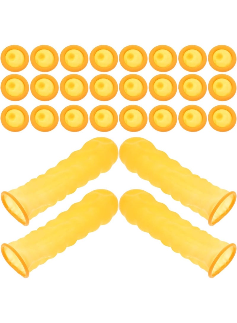 100Pcs Rubber Finger, Protectors Nitrile Anti-Static Finger Cots Finger Protection Sleeves Silicone Finger Cover Latex Finger Cots Reusable Joint Protection Sleeves Finger - Image 1