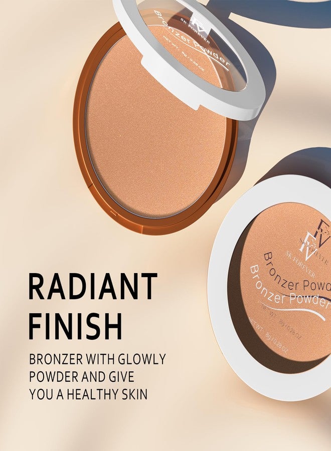 إف في بودرة برونزية من إف في، تدوم طويلاً، مقاومة للماء وقابلة للتكثيف، تمنحكِ إطلالة برونزية حريرية، لمسة نهائية متوهجة كبشرة الشمس، خالية من التلك، برونزر، 0.28 أونصة - Image 4