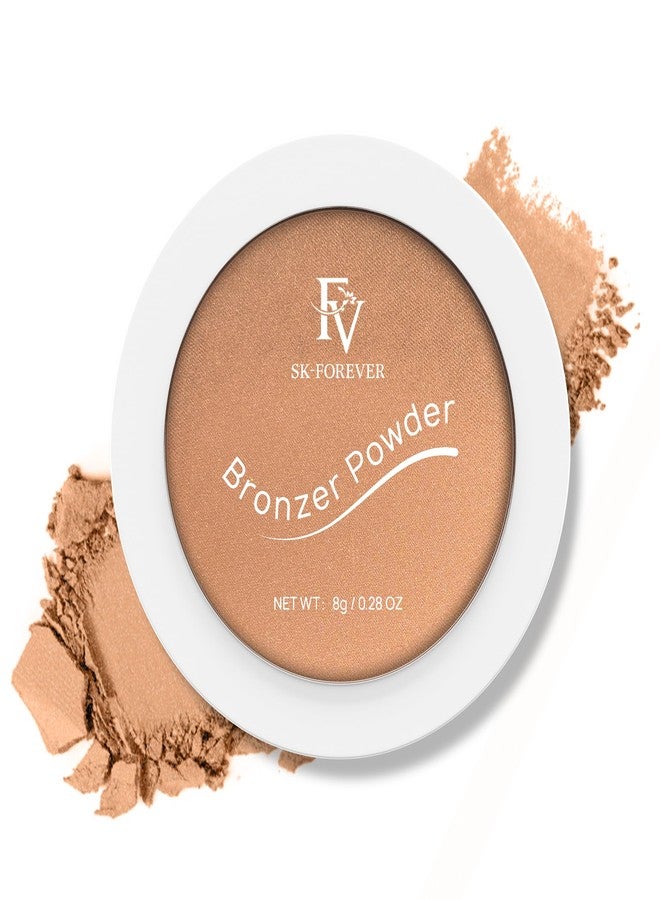 إف في بودرة برونزية من إف في، تدوم طويلاً، مقاومة للماء وقابلة للتكثيف، تمنحكِ إطلالة برونزية حريرية، لمسة نهائية متوهجة كبشرة الشمس، خالية من التلك، برونزر، 0.28 أونصة - Image 1