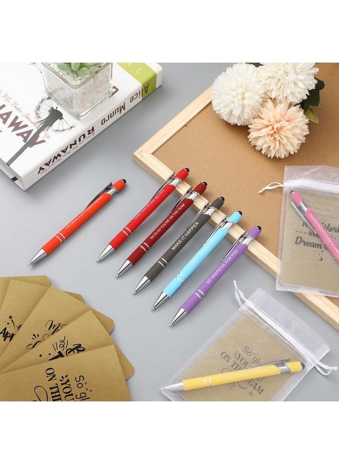 Teling - 18 Set Employee Appreciation Gifts 54 Employee Appreciation Mini Notepads Ballpoint Pens And Organza Bag Inspirational Gifts For Staff Coworkers Team Teachers Nurses Positive Office Supply Bulk - Image 1