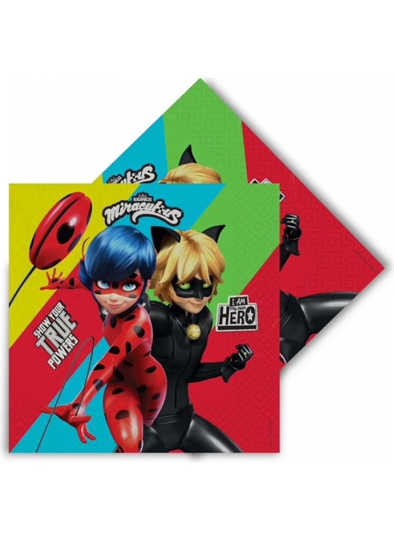 Alsepeteavm Miraculous Super Heroez Napkin 16 pcs