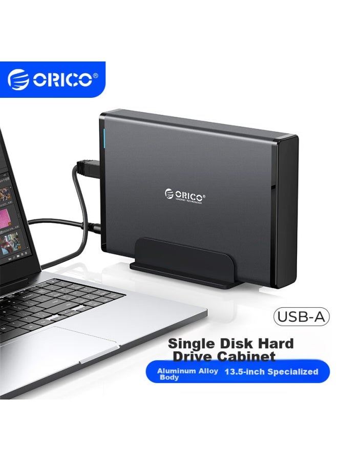Orico أوريكو يو إس بي 3.0 محطة إرساء لمحرك الأقراص الصلب 3.5 بوصة، حاوية لمحرك الأقراص الصلب الميكانيكي المكتبي، علبة خارجية لمحرك الأقراص الصلب ساتا سيريال إس إس دي، أسود 7688u3 - Image 1