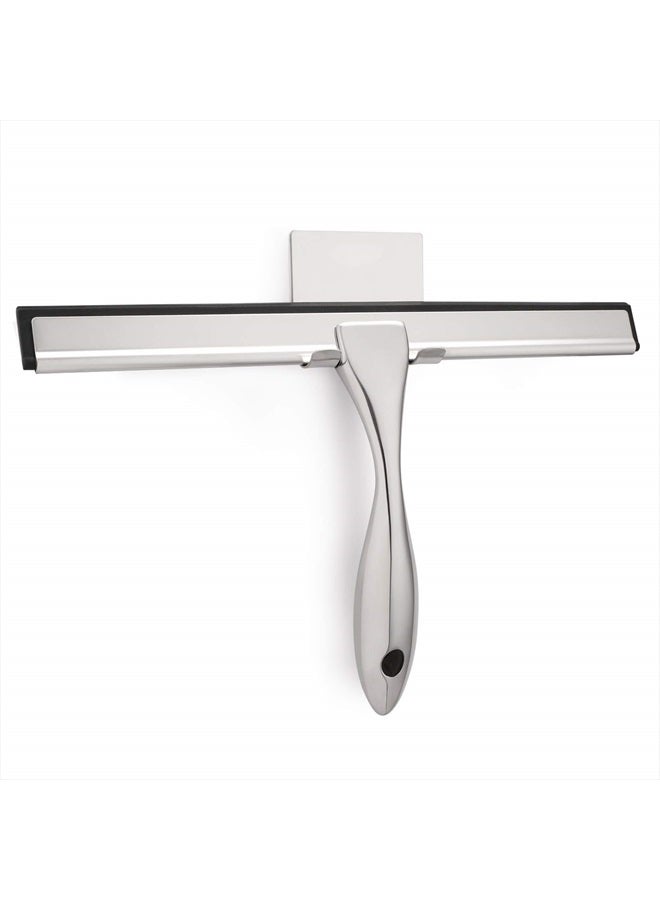 Hiware All-Purpose Shower Squeegee for Shower Doors, Bathroom, Window and Car Glass - Stainless Steel, 10 Inches - Image 1