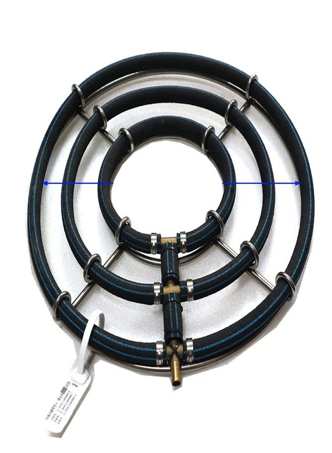 موزع هواء دائري ممتاز من CESFRE لأحواض الأسماك، وبرك الكوي، والزراعة المائية، وحلقة تهوية البحيرات الخارجية - موزع هواء لبرك الكوي مُثقّل (حلقة ثلاثية/قطر 13.8 بوصة) - Image 1