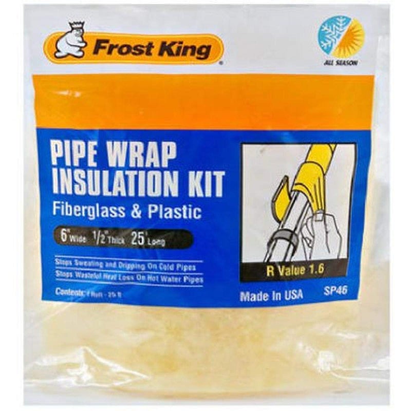 Frost King Thermwell Products SP46 Fiberglass Pipe Insulation Kit - Image 1