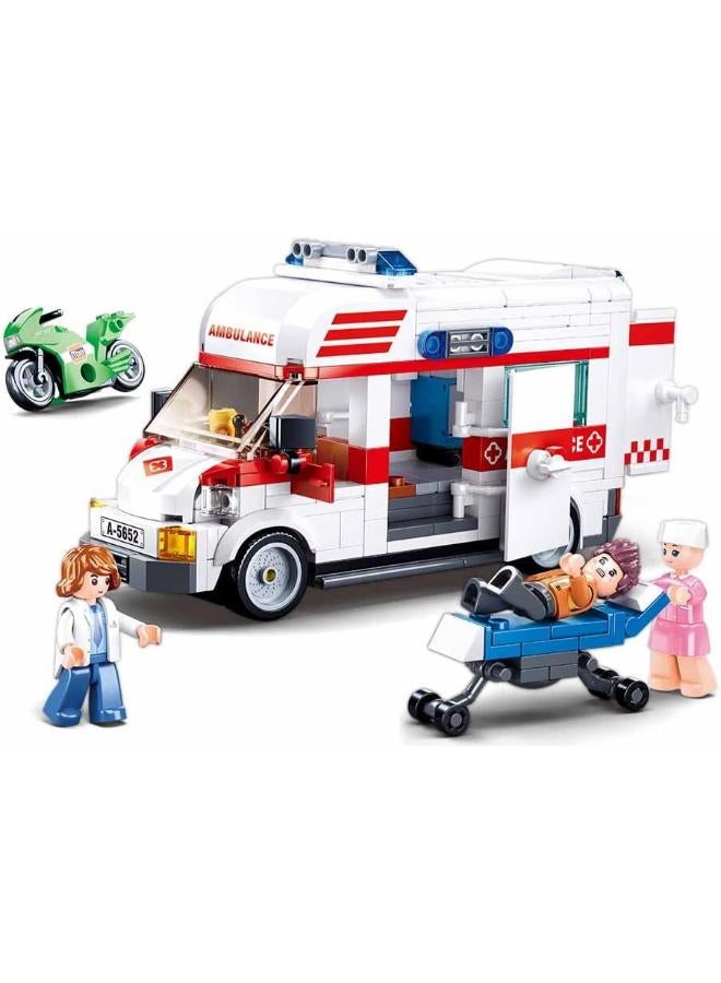 Sluban Building Toy Blocks Ambulance Building Toy Pieces - 328 Pieces, M38-B1065 - Image 4