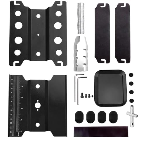 GoHobby RC Car Work Stand Aluminum Repair Workstation 360 Degree Rotation Lift Lower wScrew Tray Tools for 110 112 116 Scale Traxxas TRX4 Axial Arrma Redcat Losi RC Crawler Monster Truck Buggy Black - Image 5