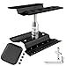 GoHobby RC Car Work Stand Aluminum Repair Workstation 360 Degree Rotation Lift Lower wScrew Tray Tools for 110 112 116 Scale Traxxas TRX4 Axial Arrma Redcat Losi RC Crawler Monster Truck Buggy Black - Image 2