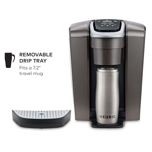 Keurig K-Elite Single Serve K-Cup Pod Coffee Maker, with Strength and Temperature Control, Iced Coffee Capability, 8 to 12oz Brew Size, Programmable, Brushed Slate - Image 3