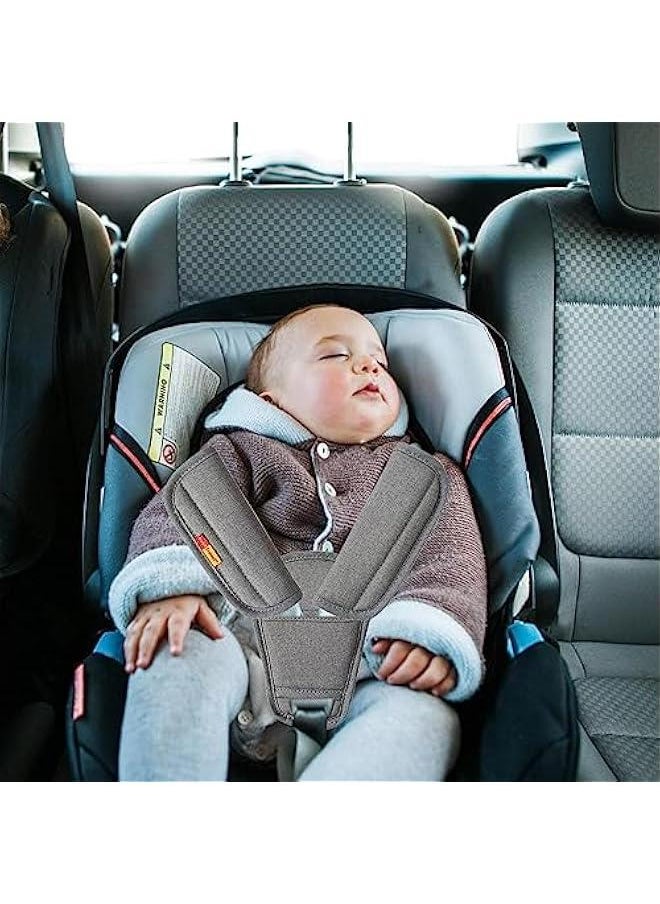 Generic 3 Baby Pads Shoulder Strap and Crotch Set | Baby Stroller High Chair Car Seat Strap Covers, Soft Comfort Seat Belt Covers Cushion Suit for Toddler Infant and Children  - Image 4