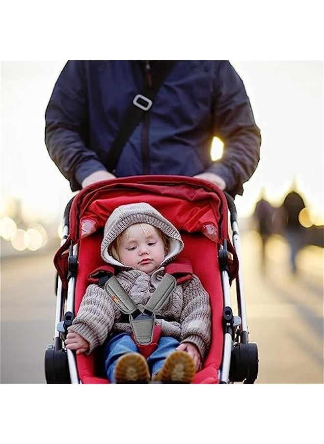 Generic 3 Baby Pads Shoulder Strap and Crotch Set | Baby Stroller High Chair Car Seat Strap Covers, Soft Comfort Seat Belt Covers Cushion Suit for Toddler Infant and Children  - Image 3