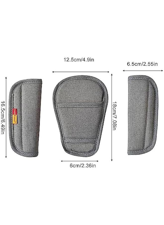 Generic 3 Baby Pads Shoulder Strap and Crotch Set | Baby Stroller High Chair Car Seat Strap Covers, Soft Comfort Seat Belt Covers Cushion Suit for Toddler Infant and Children  - Image 5