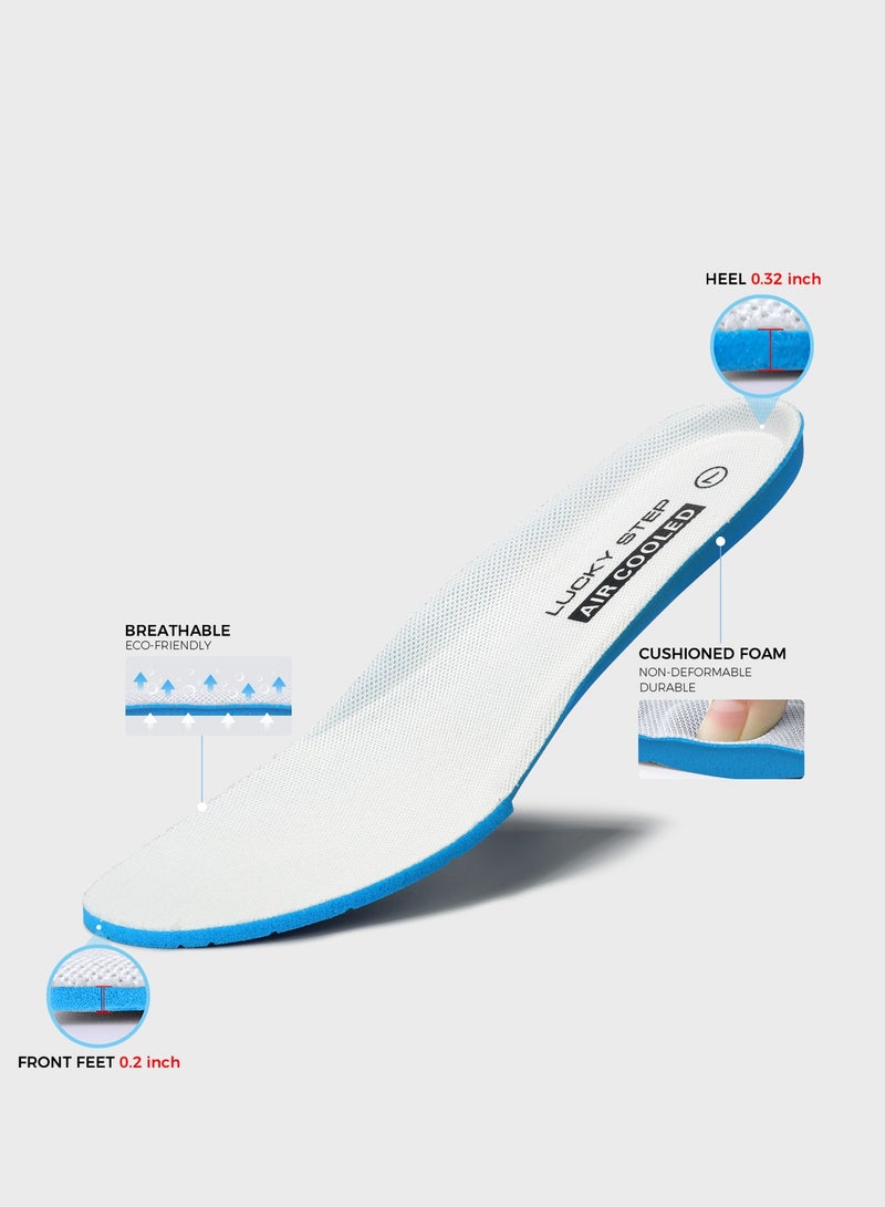 LUCKY STEP Women Fashion Sneakers Leather Low Top Tennis Shoes Lace Up Casual Comfortable Walking Shoe - Image 5