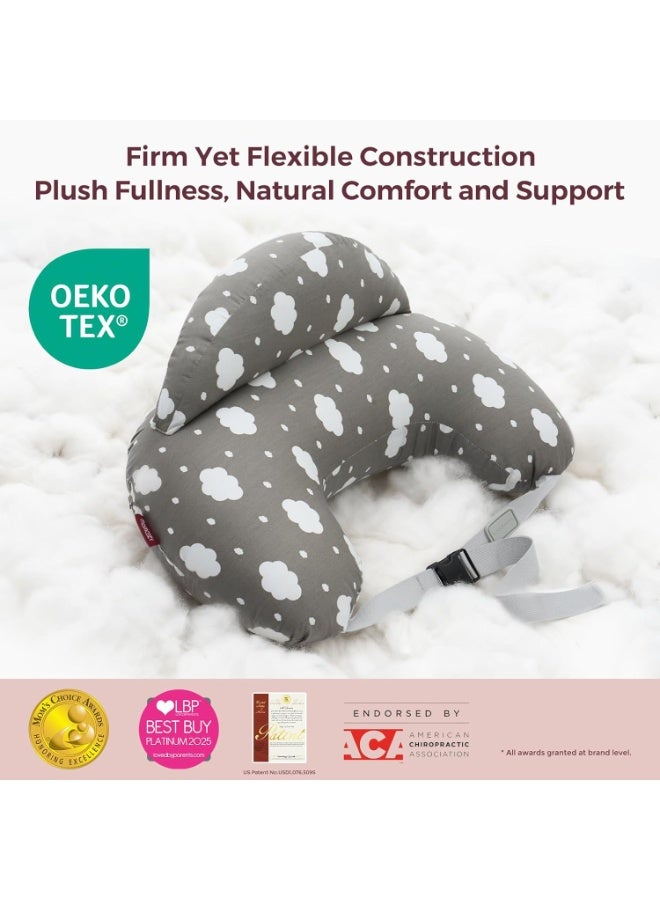Bukela Nursing Pillow for Breastfeeding, Pioneering Safety Fence,  Wider Feeding Pillows for More Support for Mom & Baby, Easier Nursing & Hand Free, Fit for All,  Removable Cotton Cover - Image 3