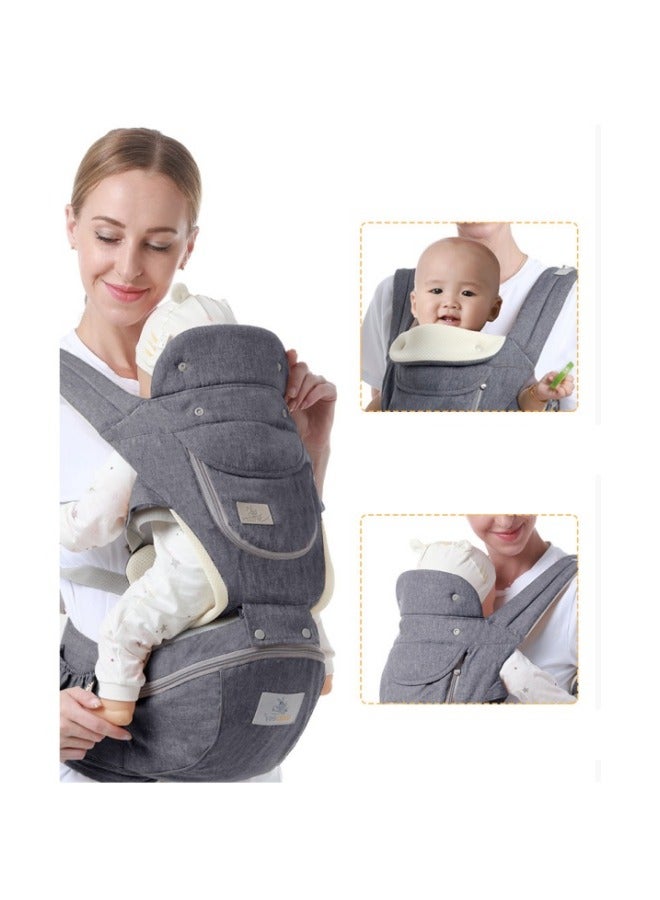 دوكو حامل الطفل, طفل يلفوف حامل, حامل الطفل مع مقعد الورك للرضاعة الطبيعية, حجم واحد يناسب كل - التكيف مع المولودين حديثا,متعدد الوظائف حامل حزام الخصر للطفل حديث الولادة إلى الطفل الصغير, حامل الطفل قابل للتعديل - Image 4