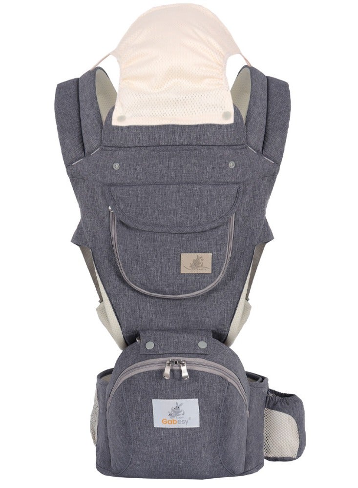 دوكو حامل الطفل, طفل يلفوف حامل, حامل الطفل مع مقعد الورك للرضاعة الطبيعية, حجم واحد يناسب كل - التكيف مع المولودين حديثا,متعدد الوظائف حامل حزام الخصر للطفل حديث الولادة إلى الطفل الصغير, حامل الطفل قابل للتعديل - Image 1