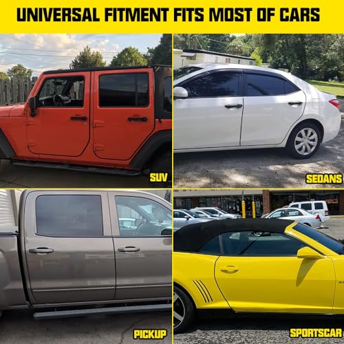 Winunite 16.4Ft(5M) Car Door Edge Guards Black, Fits Most Vehicles, No Glue Required, Fade-Resistant, U-Shaped Automotive Trim Car Door Edge Protector for Trucks SUV Sedans - Image 2