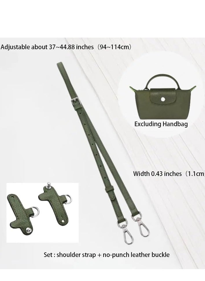 Skycare - Skycare Genuine Leather Purse Straps - Adjustable Shoulder Strap for Longchamp Mini Bags - Image 1