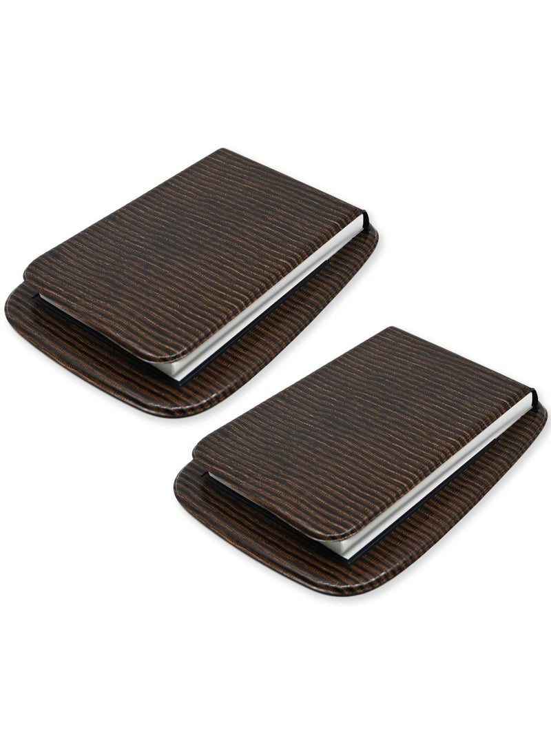 FIS 2 Pieces Table Note Pad, Colour Lizard Brown - UANO081BR - Image 1