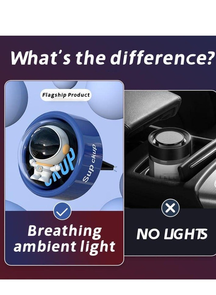 Excefore Glowable Car Air Fresheners, Cartoon Astronaut Automotive Air Outlet Cute Car, Diffuser Creative Car, Perfume Decoration Aromatherapy Ornament Car Vent Accessories (Astronaut,Blue) - Image 4