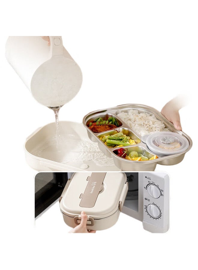 Pinyu 304 Stainless Steel Lunch Box For High School, Middle School Students And Office Workers, Large Capacity Meal Container For Elementary School Students - Image 2