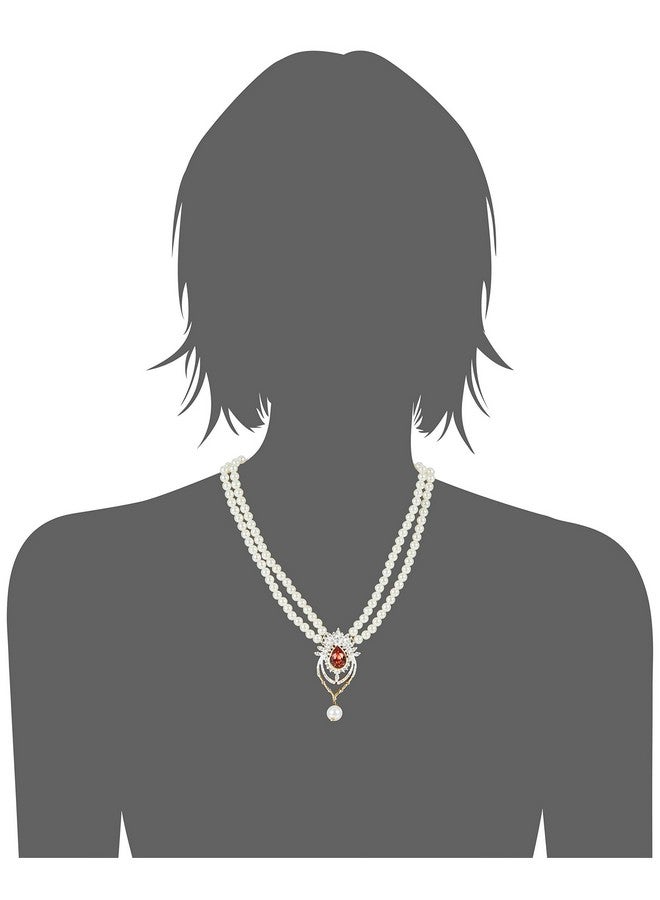 Estele Latest Pearl Design Necklace Set for Women Traditional Jewellery Set for Women - Image 4