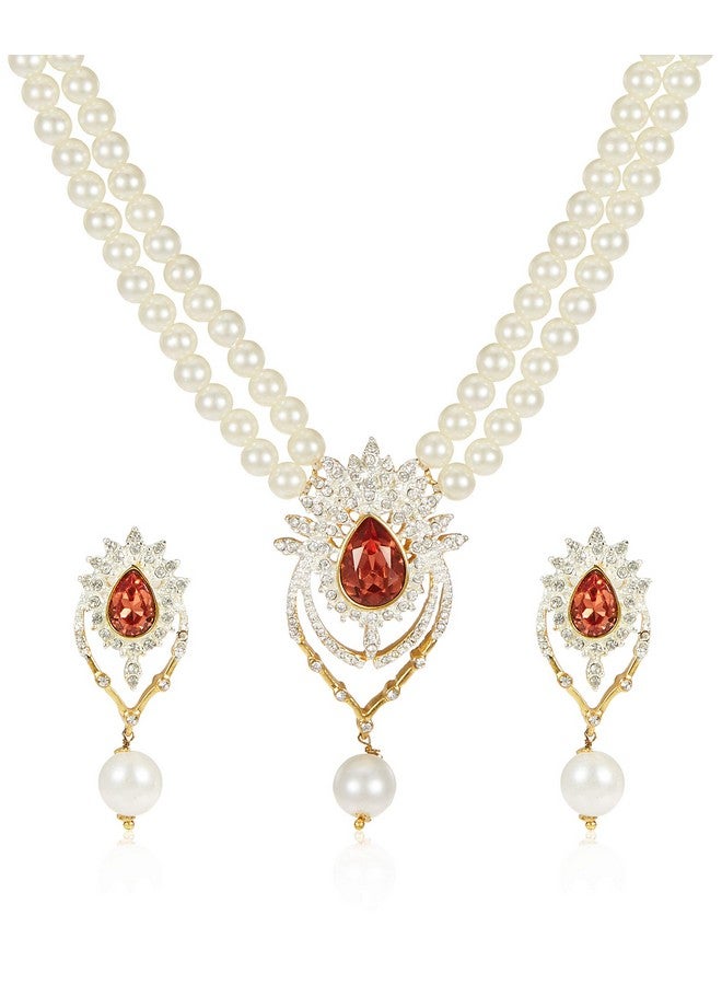 Estele Latest Pearl Design Necklace Set for Women Traditional Jewellery Set for Women - Image 1