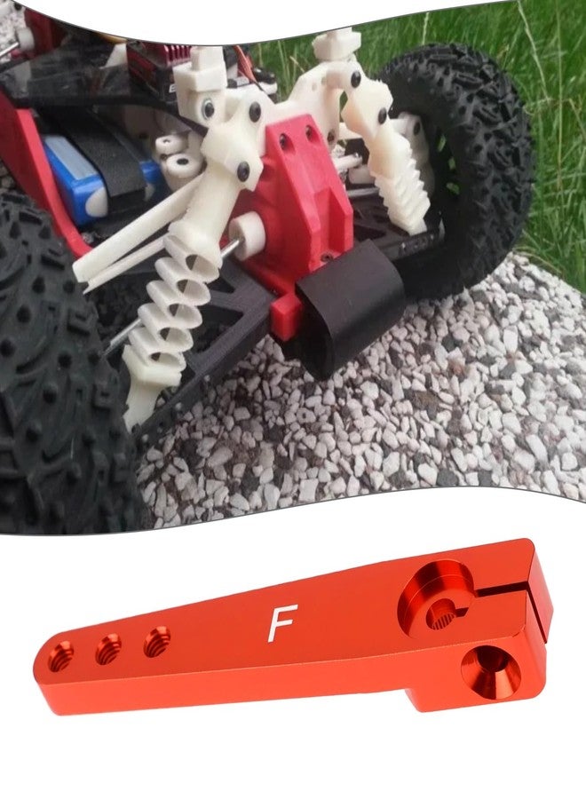 Micro Traders 2Pcs 1.75inch 25T Servo Arm Horn Aluminum with Screw Compatible with Futaba Hitec Savox Power HD Servo Motors Fit RC Airplane Car - Image 3