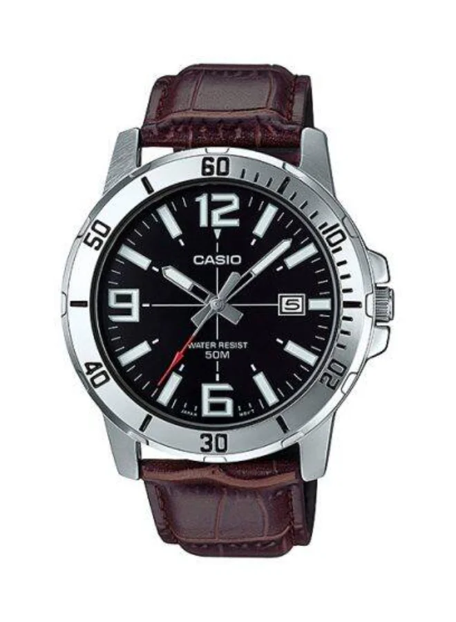 CASIO Men's Stainless Steel Analog Watch MTP-VD01L-1BVUDF - 45 mm