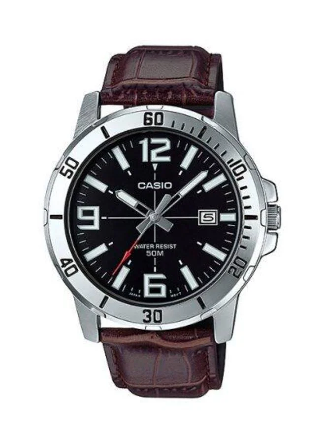 CASIO Men's Stainless Steel Analog Watch MTP-VD01L-1BVUDF - 45 mm
