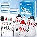 EOBOH Christmas Craft Snowman Kit 3 Pack DIY Snowman Craft Kit for Kids Build a Snowman Indoor Decor Creative Kids Air Dry Modeling Clay Xmas Activities Christmas Making Kit for Toys Favors - Image 2