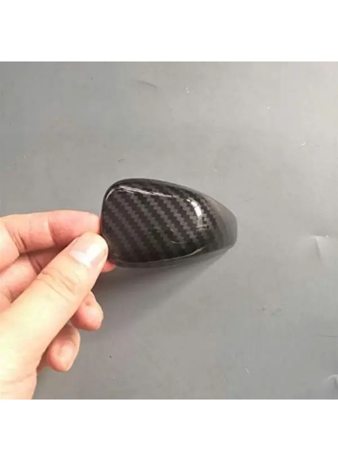 Carbon Fiber Sport Chrome Gear Shift Knob Cover Trim Black Carbon for Subaru - Image 5
