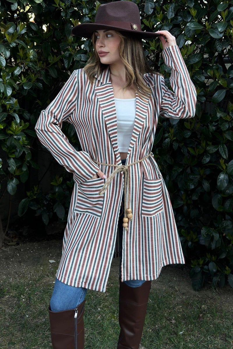 Weshaya Jacket Women Red-Ecru - Image 1