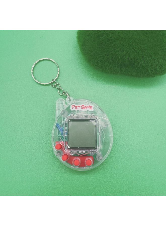Virtual Electronic Pet Machine Handheld Mini Pet Game Machine Exotic Electronic Toys-Color:Clear (ring)  - Image 1