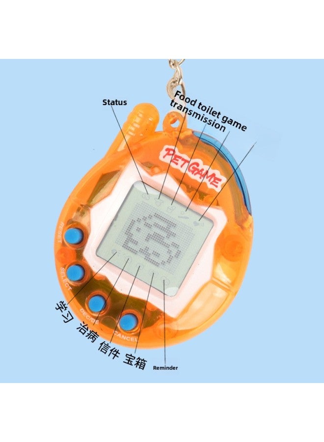 Virtual Electronic Pet Machine Handheld Mini Pet Game Machine Exotic Electronic Toys-Color:Clear (ring)  - Image 4