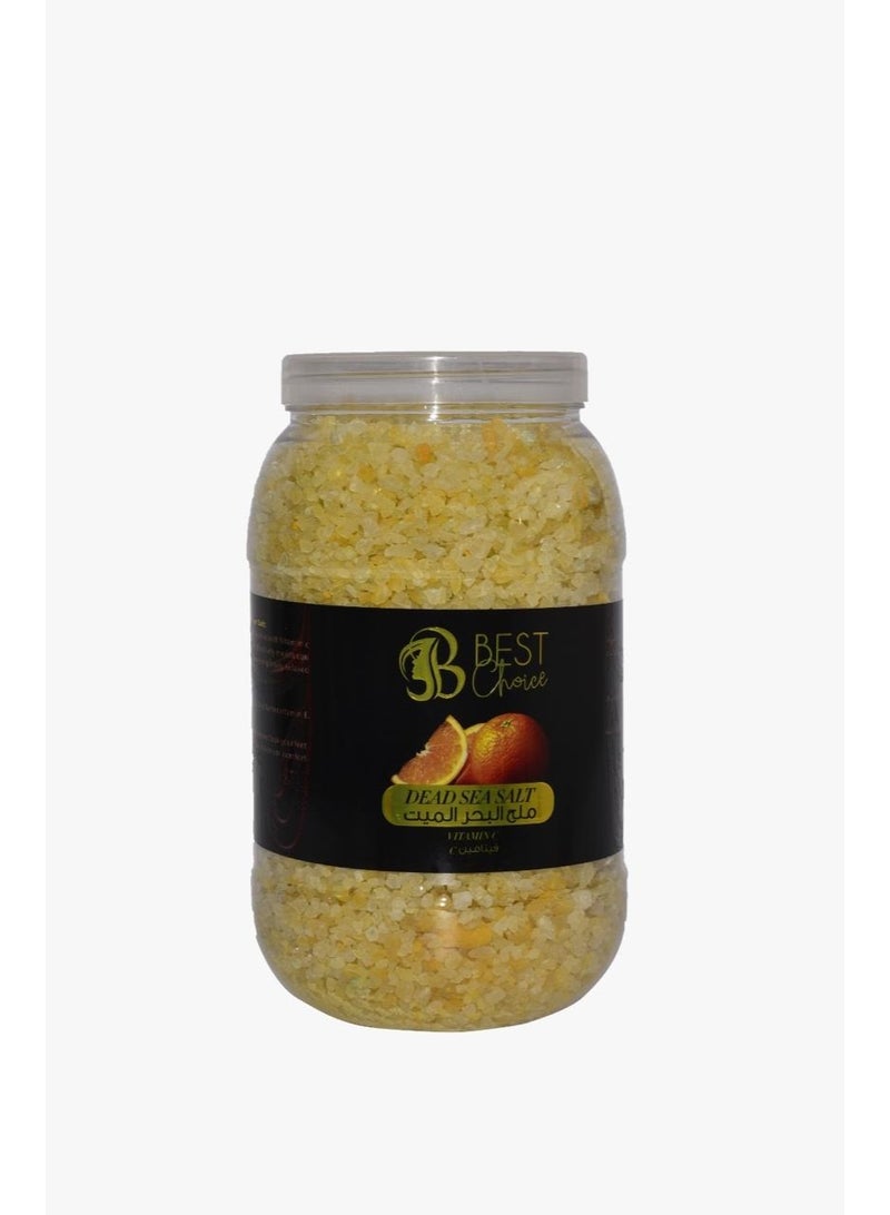 Best Choice Dead Sea Salt Premium Natural Bath Salt 5Kg Jar for Skin Body Hair Care and Relaxation - Vitamin C - Image 1