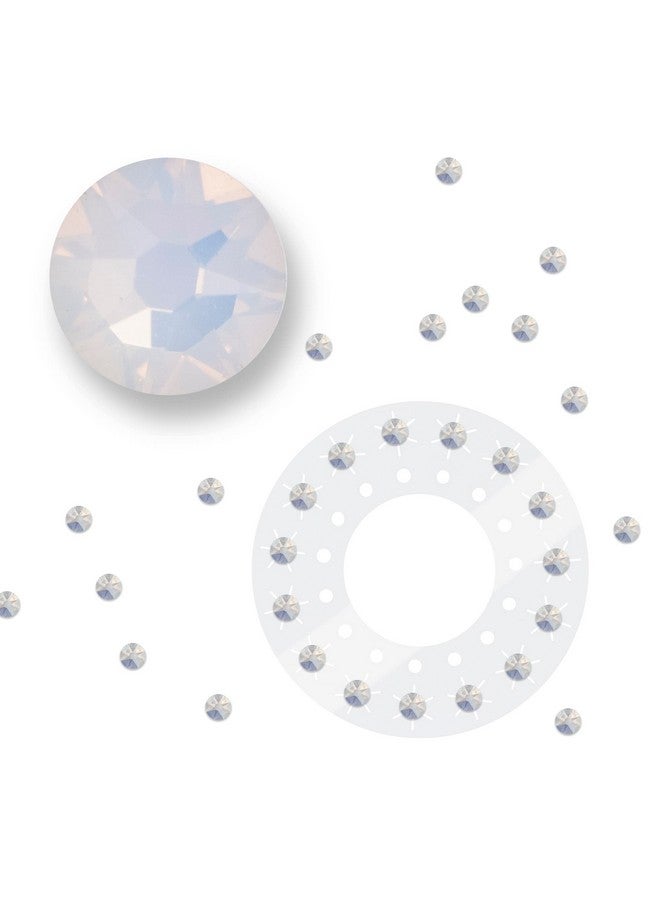 Blinger blinger Crystal Refill Pack | 5 Discs - 75 Precision-Cut Glass Crystals | Styling Tool not included | White Opal 5 mm - Image 1