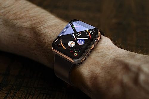 Misxi 2 Pack Hard PC Case with Tempered Glass Screen Protector Compatible with Apple Watch SE 3 (2025) SE 2 SE Series 6 Series 5 Series 4 44mm, Scratch Resistant Overall Protective Cover for iWatch, Clear - Image 5
