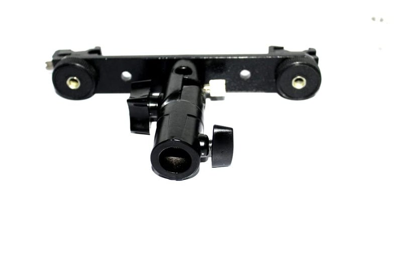 SHOPEE Adjustable Double Flash Bracket Dual Shoe Speedlight Stand Umbrella Holder Light Stand Bracket Mount 1/4" to 3/8'' - Image 4