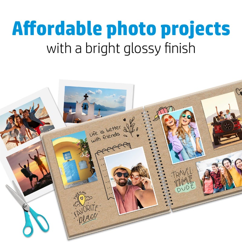 HP ورق الصور اليومي HP Glossy مقاس 8.5x11 في 25 ورقة (Q5498A) - Image 3