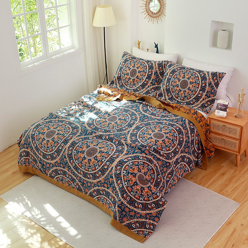 Summer Five-Layer Gauze Towel Quilt Office Nap Blanket Cotton Air Conditioning Towel Blanket - Image 4