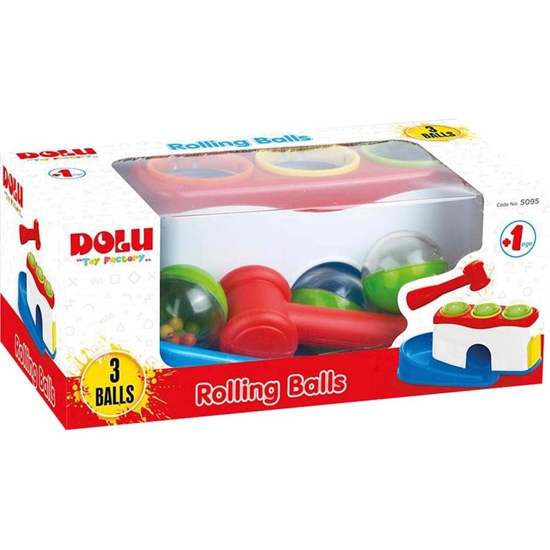 Dolu - Rolling Balls with a Hammer and 3 Balls - 5095 - Image 1