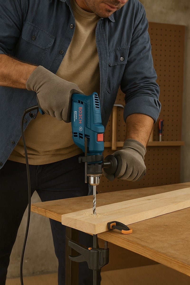 Bosch GSB570 – 13mm Electric Hammer Drill; A Revolution in Polished Performance! - Image 1