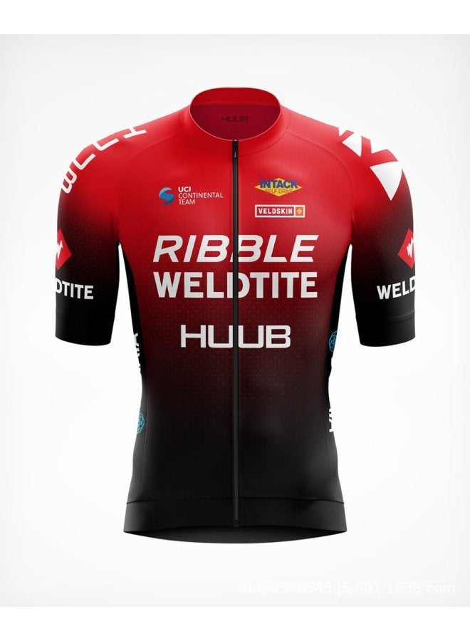 Huub Team Version Event Clothing Men's Short-sleeved Tops Summer Road Cycling Clothing Breathable